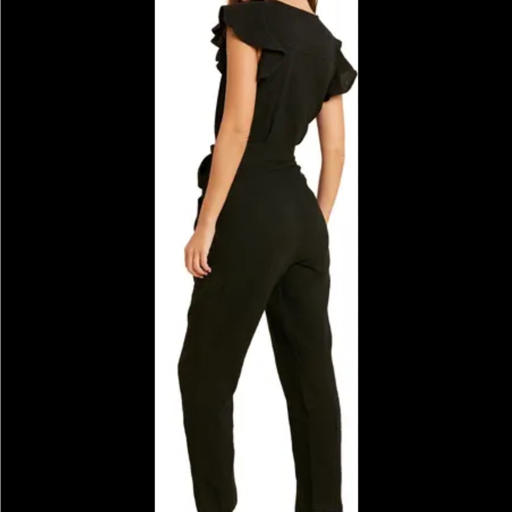 SALE!! Free People Black Ruffle Sleeve Jumpsuit - Picture 2 of 8